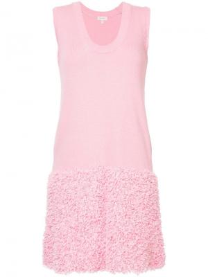 Трикотажное платье Delpozo. Цвет: розовый