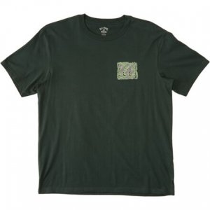 Рубашка с короткими рукавами Crayon Wave мужская , темно-зеленый Billabong