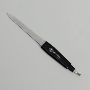 Пилка металл черная ручка с триммером длина16см 006 solinberg No brand