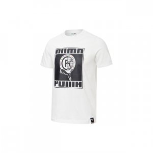 International me Print Crew Neck Short Sleeve T-Shirt Men Tops White 532274-02 Puma