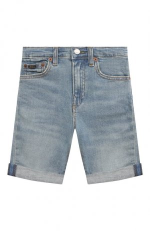 Джинсовые шорты Polo Ralph Lauren. Цвет: голубой