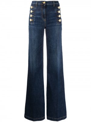 Расклешенные джинсы с завышенной талией Elisabetta Franchi. Цвет: синий