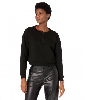 Худи MONROW, 1/2 Zip Cropped Sweatshirt Monrow