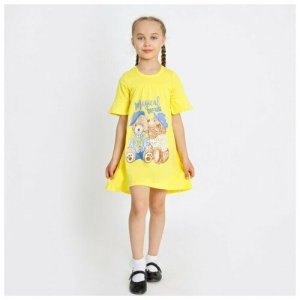 Ivashka Платье для девочки, цвет жёлтый, рост 110 см Ивашка. Цвет: желтый