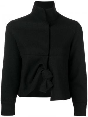Укороченный пиджак с узелком Hache. Цвет: черный