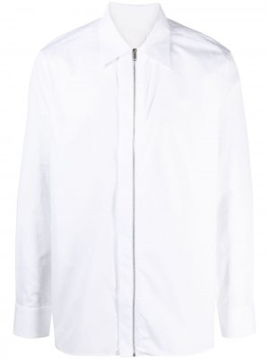 Рубашка на молнии с длинными рукавами Givenchy. Цвет: белый