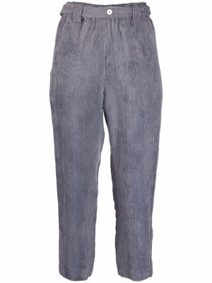 Укороченные вельветовые брюки Alysi. Цвет: фиолетовый