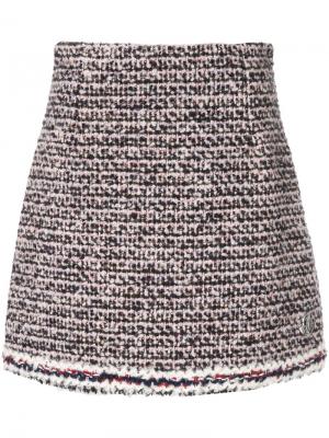 Трикотажная юбка мини Moncler. Цвет: многоцветный