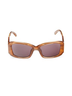 Квадратные солнцезащитные очки Nouveau Riche 54MM , карамель Le Specs
