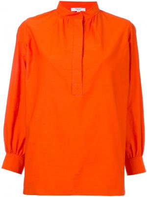Блузка с воротником стойкой Atlantique Ascoli. Цвет: жёлтый и оранжевый