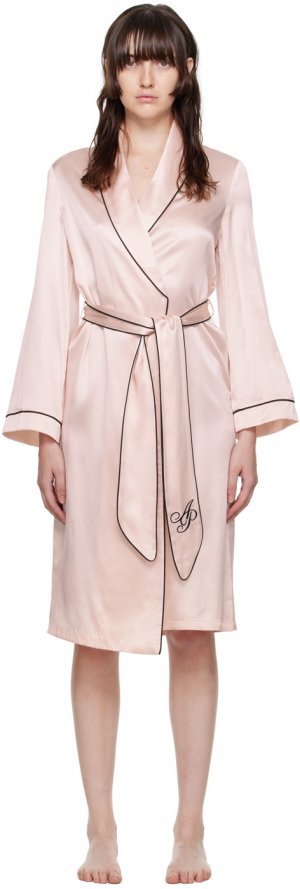 Розовый классический пижамный халат Agent Provocateur