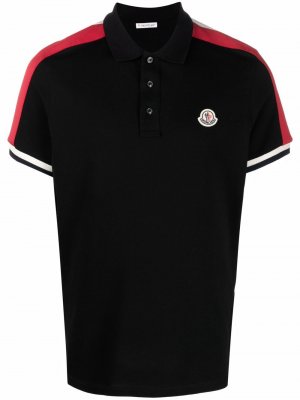 Logo-patch polo shirt Moncler. Цвет: черный