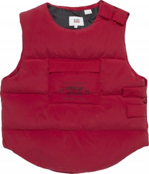 Жилет x WTAPS Tactical Down Vest 'Red', красный Supreme