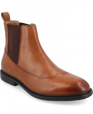 Мужские ботинки челси из пеноматериала Hanford Tru Comfort с простым носком , коричневый Thomas & Vine
