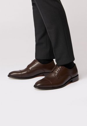 Деловые туфли на шнуровке DERBY CAPTOE ROY ROBSON, цвет dark brown Robson