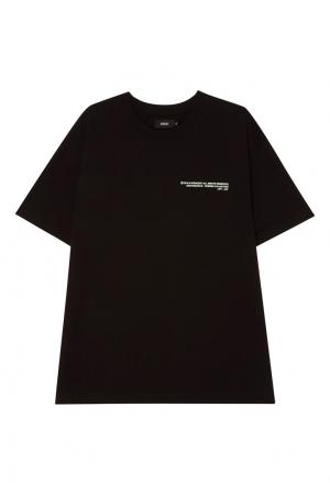 Черная футболка с надписью 51Percent. Цвет: черный