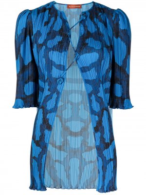 Плиссированная блузка Adoni Altuzarra. Цвет: синий