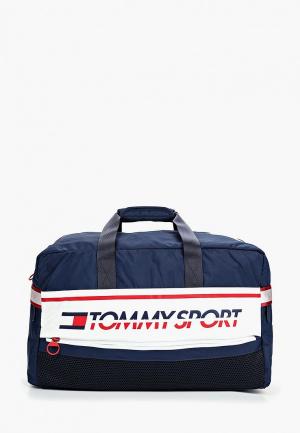 Сумка дорожная Tommy Sport. Цвет: синий