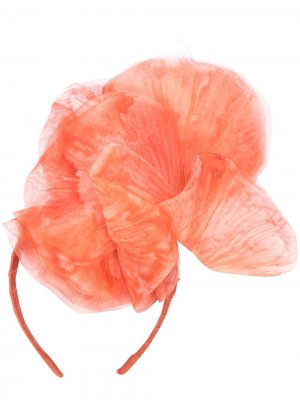 Ободок Fleur с объемным цветком Gigi Burris Millinery. Цвет: розовый