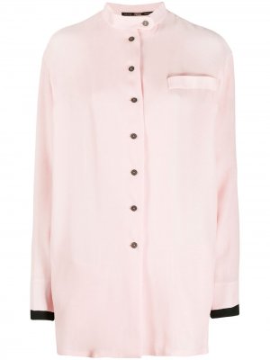 Рубашка 1990-х годов с воротником-стойкой Gianfranco Ferré Pre-Owned. Цвет: розовый