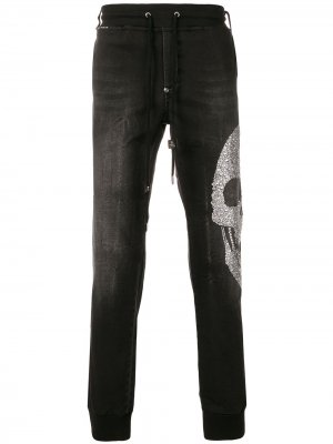Джинсовые спортивные штаны Philipp Plein. Цвет: черный