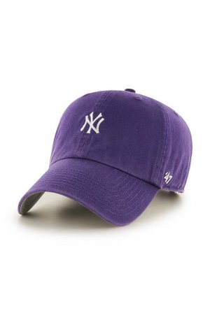 Хлопковая бейсболка MLB New York Yankees , фиолетовый 47brand