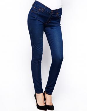 Супероблегающие джинсы-леггинсы с 5 карманами Twiggy James Jeans. Цвет: лазурный