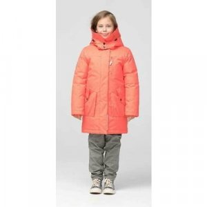 Джинсовая куртка , размер 122, оранжевый BRINCO. Цвет: оранжевый