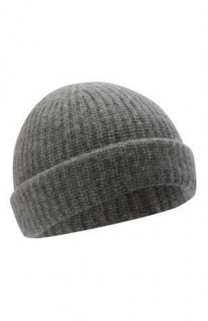 Кашемировая шапка Yves Salomon. Цвет: серый