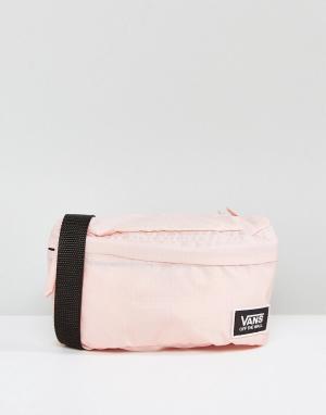 Розовая сумка-кошелек на пояс Vans. Цвет: розовый