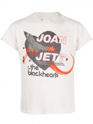 Футболка Joan Jett с графичным принтом Madeworn. Цвет: белый