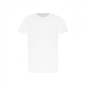 Хлопковая футболка Daniele Fiesoli. Цвет: белый