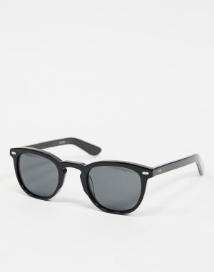 Черные круглые солнцезащитные очки -Черный Spitfire