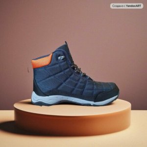 Ботинки , размер 44, синий Columbia. Цвет: синий/синий-оранжевый