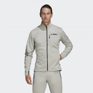 Куртка для беговых лыж Terrex Agravic adidas. Цвет: серый