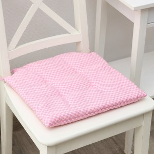 Подушка на стул Lacedonia, 2 шт. CozyHome. Цвет: розовый