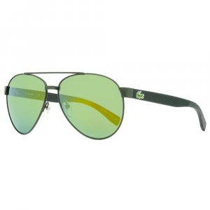 Солнцезащитные очки-авиаторы унисекс L185S 315 Темно-зеленые 60 мм Lacoste
