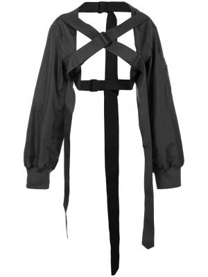 Куртка с пряжками Yang Li. Цвет: черный