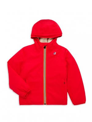 Куртка Little Kid's & Le Vrai 3.0 Claude с капюшоном , красный K-Way