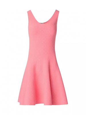 Вязаное платье-миди с круглым вырезом , цвет flamingo Akris Punto