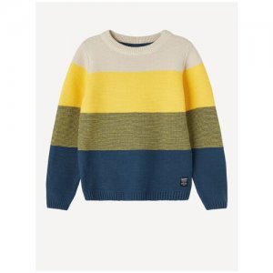 , пуловер для мальчика, Цвет: желтый, размер: 146-152 name it. Цвет: желтый/синий