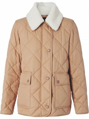 Стеганая куртка Burberry. Цвет: коричневый