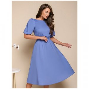 Платье , размер XXL, голубой 1001dress. Цвет: фиолетовый/сиреневый