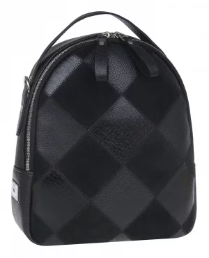 Сумка-рюкзак женская 1-4502к черная Franchesco Mariscotti. Цвет: черный