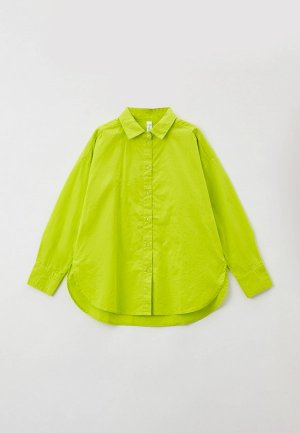 Рубашка Sela. Цвет: зеленый