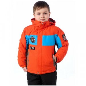 Куртка , размер 104, оранжевый Fun Rocket. Цвет: оранжевый