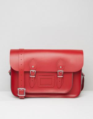 Портфель 14 Leather Satchel Company. Цвет: красный