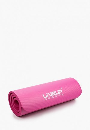 Коврик для йоги Liveup NBR Mat. Цвет: розовый