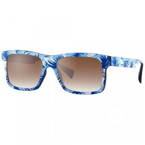 Солнцезащитные очки, квадратные, оправа: пластик, с защитой от УФ, для мужчин, голубой Italia Independent. Цвет: голубой