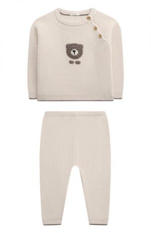Комплект из пуловера и брюк Baby T. Цвет: серый